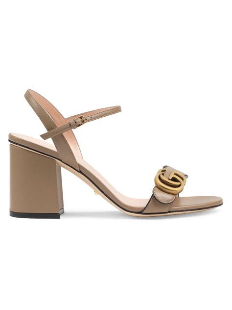 gucci.marmont sandals|Gucci Marmont ankle strap sandals.